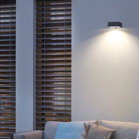 Dlc Solar Siyah Led Sensörlü Kare Aplik