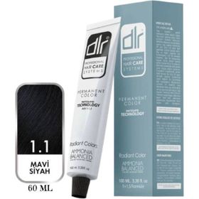 DLR 1.1 Mavi Siyah 60 ml Saç Boyası