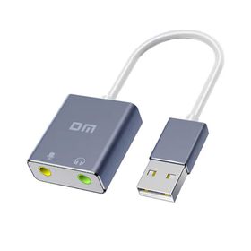 DM AD076 Harici 7.1 Kanal 3.5 mm Mikrofonlu USB Ses Kartı