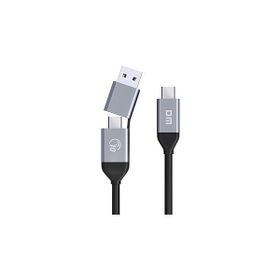 DM AD090 Usb-a / Usb-c To Type-c 35 cm Şarj Ve Data Veri Aktarım Kablosu