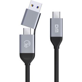 DM AD090 Usb-a / Usb-c To Type-c 35 cm Şarj Ve Data Veri Aktarım Kablosu