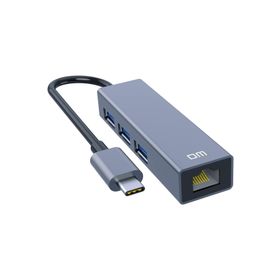 DM CHB013 Type-C to RJ45 Gigabit Ethernet ve USB 3.0 Çoklayıcı Dönüştürücü