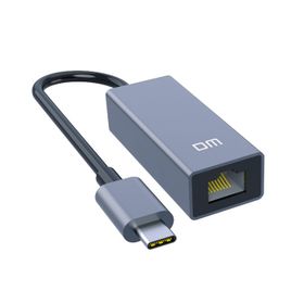 DM CHB017 Type-C to RJ45 1000Mbps Gigabit Ethernet Dönüştürücü