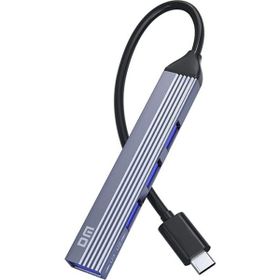 DM CHB057 USB Type-C to 4 Portlu 3xUSB 2.0 1xUSB 3.0 15 cm Hub Çoklayıcı