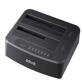 DM Çift Slotlu Offline Clone Usb 3.0 Sata 2.5-3.5 inç Hdd Ssd Dock Station Klonlama