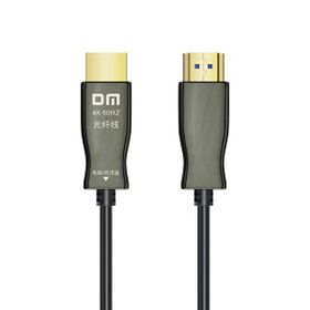 DM HI050 4K 60 Hz 2K 144 Hz 2.0 Fiber Optik 50 mt HDMI Görüntü ve Ses Aktarım Kablosu