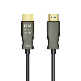 DM HI050 4K 60 Hz 2K 144 Hz 2.0 Fiber Optik 50 mt HDMI Görüntü ve Ses Aktarım Kablosu