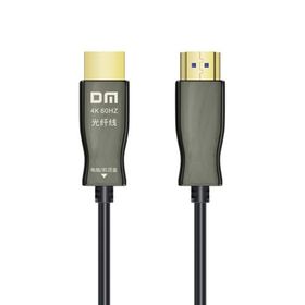 DM HI050 4K 60 Hz 2K 144 Hz 2.0 Fiber Optik 50 mt HDMI Görüntü ve Ses Aktarım Kablosu