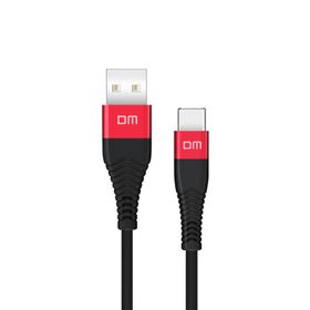 DM SL003 USB to Type-C 3A Siyah 1.2 mt Hızlı Şarj ve Data Kablosu