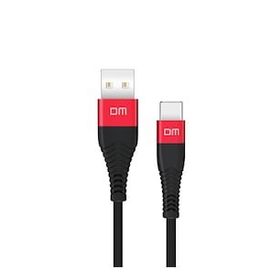 DM SL003 USB to Type-C 3A Siyah 1.2 mt Hızlı Şarj ve Data Kablosu