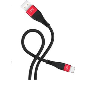 DM SL003 USB to Type-C 3A Siyah 1.2 mt Hızlı Şarj ve Data Kablosu