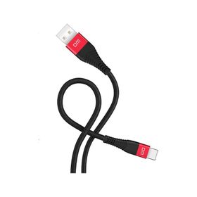 DM SL003 USB to Type-C 3A Siyah 1.2 mt Hızlı Şarj ve Data Kablosu