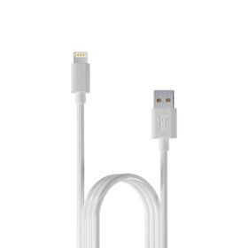 DM SL010 USB to Lightning iPhone 2.4A Beyaz 1 mt Hızlı Şarj ve Data Kablosu
