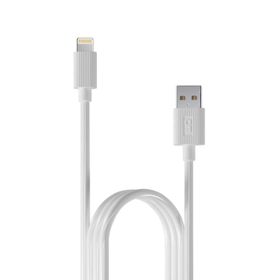 DM SL010 USB to Lightning iPhone 2.4A Beyaz 1 mt Hızlı Şarj ve Data Kablosu