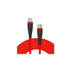 DM SL019 65W 3A Type-C to Type-C Kırmızı 2 mt Hızlı Şarj ve Data Kablosu