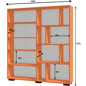 Dmodül House 150 cm Kitaplık