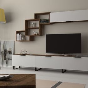 Dmodül Losta Kahverengi Metal Ayaklı Tv Ünitesi