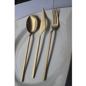 Dmr Life Mat Gold 36 Parça 6 Kişilik Çatal Kaşık Bıçak Takımı