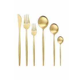 Dmr Life Mat Gold 36 Parça 6 Kişilik Çatal Kaşık Bıçak Takımı