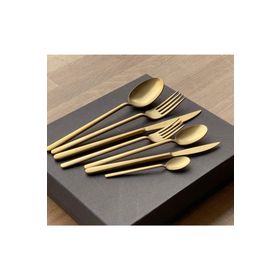 Dmr Life Rüya Mat Gold Titanyum 72 Parça Çatal Kaşık Bıçak Takımı