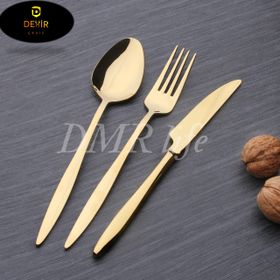 Dmr Life Yakut Titanyum Gold 6 Adet Çay Kaşığı