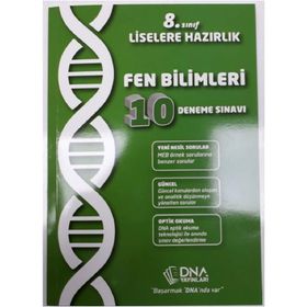 DNA Yayınları - 8. Sınıf Fen Bilimleri 10 Deneme Sınavı