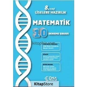 DNA Yayınları - 8. Sınıf Matematik 10 Deneme Sınavı