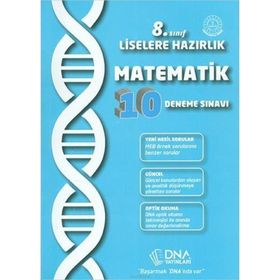 DNA Yayınları - 8. Sınıf Matematik 10 Deneme Sınavı