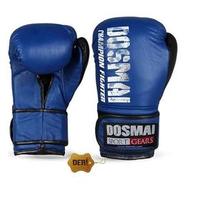 Do-Smai EL347 Champion Fighter Profesyonel Deri Leather Mavi Boks Kick Boks Muay Thai Eldiveni