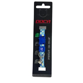Doca Premium Aqua Desenli 1.2x18-38 cm Kedi Boyun Tasması