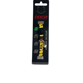 Doca Premium Bee Desenli 1.2x18-38 cm Kedi Boyun Tasması