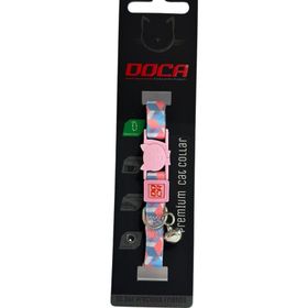 Doca Premium Cube Desenli 1.2x18-3 cm Kedi Boyun Tasması