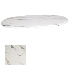 Dockers 94x146 Afyon Marble Werzalit Oval Masa Tablası