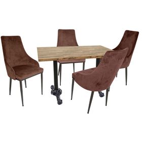 Dockers Çipa Laminat Stil Kahve Masa Takımı