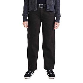 Dockers High Waist Jean Cut Straight Fit Black Garment Dye Kadın Pantolon