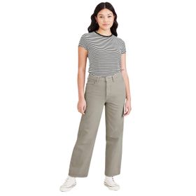 Dockers High Waist Jean Cut Straight Fit Yeşil Kadın Pantolon