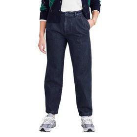 Dockers High Waist Pleated Original Khaki Dark Indigo Rinse Tapered Kadın Pantolon