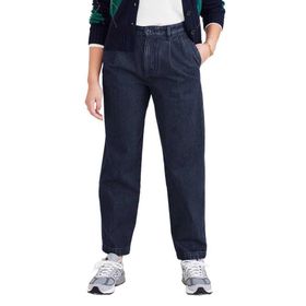 Dockers High Waist Pleated Original Khaki Dark Indigo Rinse Tapered Kadın Pantolon