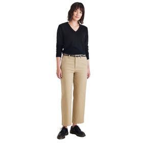 Dockers High Waist Weekend Bej Chino Straight Fit Kadın Pantolon
