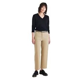 Dockers High Waist Weekend Bej Chino Straight Fit Kadın Pantolon