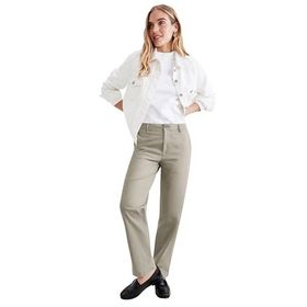 Dockers Original Khaki High Yeşil Straight Fit Kadın Pantolon