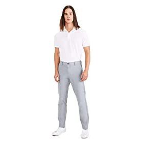 Dockers Smart 360 Comfort Knit Chino Gri Slim Fit Erkek Pantolon