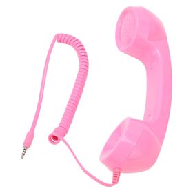 Docooler Pembe Retro Radyasyona Dayanıklı Cep Telefon Ahizesi