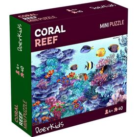 Doer Kids 8295 Okyanus Mercan Resifi 40 Parça Mini Puzzle
