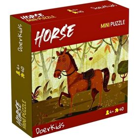Doer Kids 8349 At 40 Parça Renkli Mini Puzzle