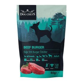 Dog Chefs 80 Beef Burger Sığır Etli Tahılsız Köpek Ödül Maması