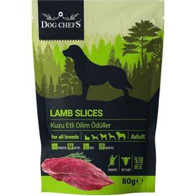 Dog Chefs 80 gr Lamb Slices Kuzu Etli Dilim Tahılsız Köpek Ödül Maması