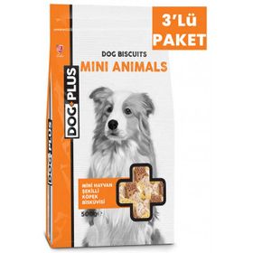 Dog Plus 3x500 gr Hayvan Şekilli Ödül Bisküvisi