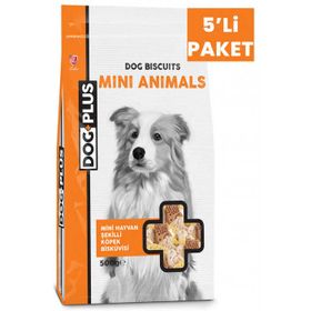 Dog Plus 5x500 gr Hayvan Şekilli Ödül Bisküvisi