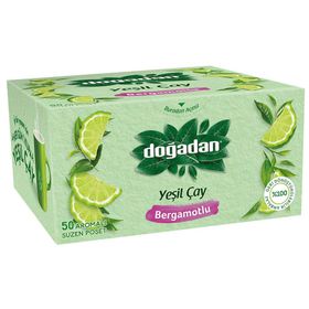 Doğadan 50'li Bergamotlu Süzen Poşet Yeşil Çay